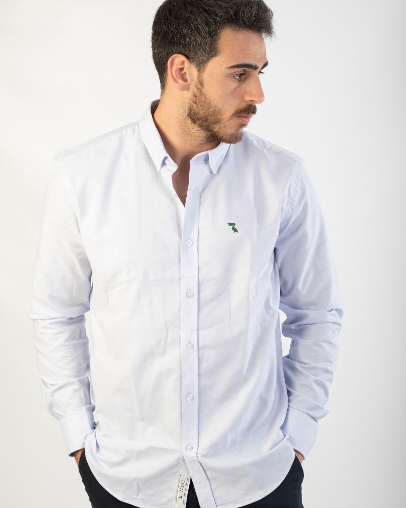 CAMISA OXFORD PELÍCANO VERDE INGLÉS