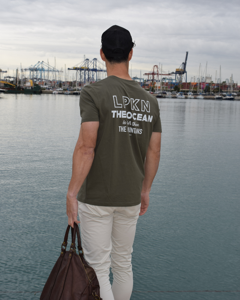 CAMISETA THE OCEAN CAQUI