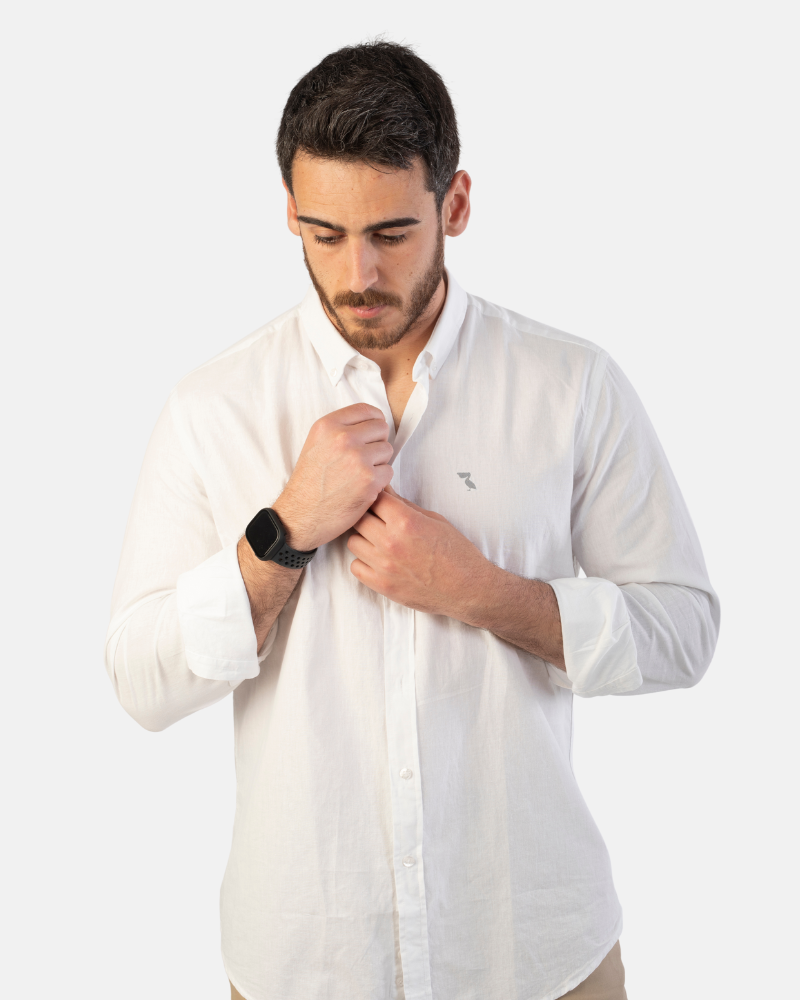 CAMISA DE LINO BLANCA