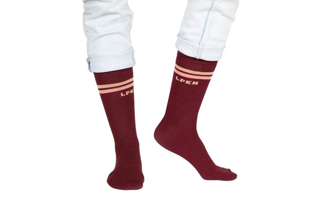 CALCETINES 2BAND SPORT BURGUNDY