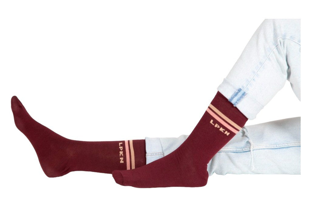 CALCETINES 2BAND SPORT BURGUNDY