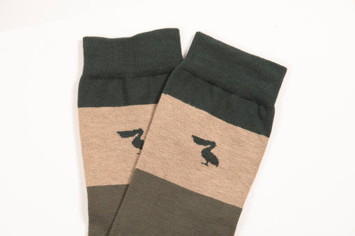 CALCETINES VERDE TRICOLOR