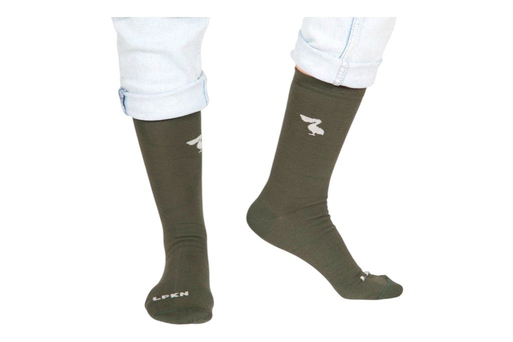 CALCETINES VERDE LOGO PERLA