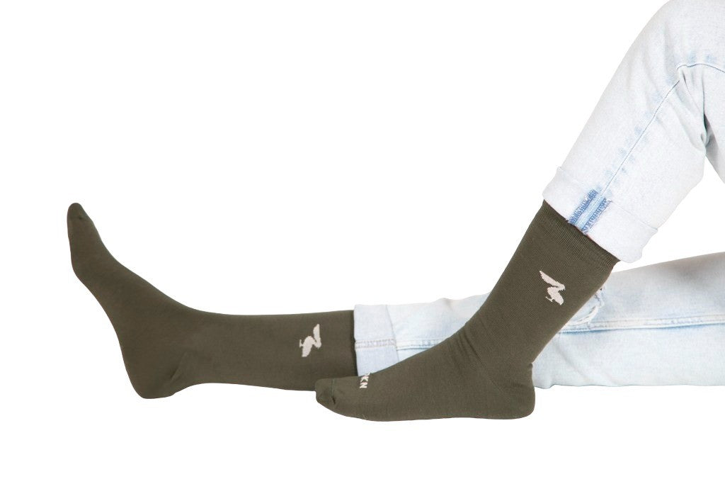 CALCETINES VERDE LOGO PERLA
