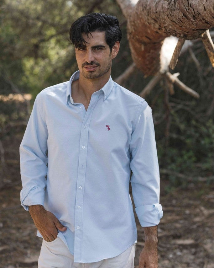 CAMISA OXFORD PELÍCANO BURDEOS