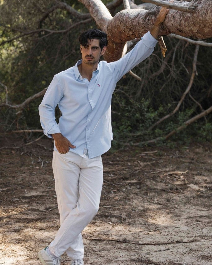 CAMISA OXFORD PELÍCANO BURDEOS