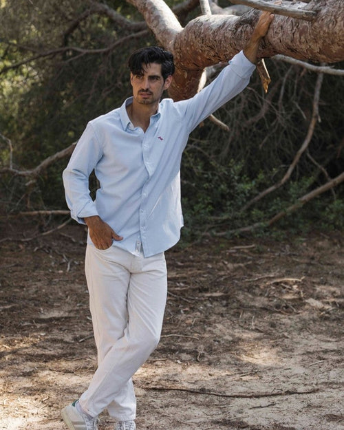 CAMISA OXFORD PELÍCANO BURDEOS