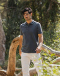 POLO VINTAGE AZUL GRISÁCEO