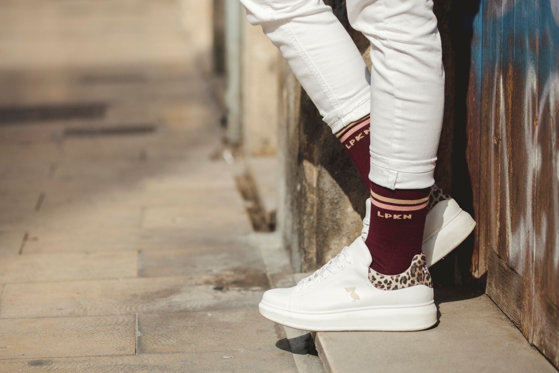 CALCETINES 2BAND SPORT BURGUNDY