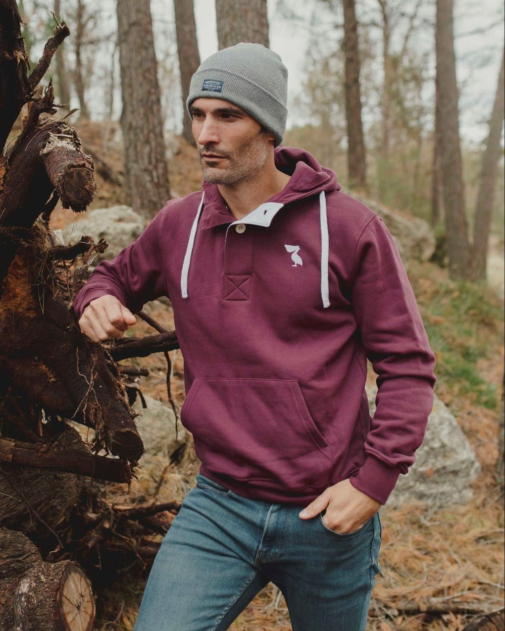 SUDADERA VIEW BURDEOS