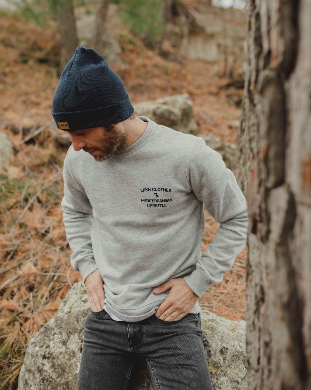 SUDADERA MEDITERRANEAN GRIS CLARO