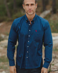 CAMISA AZUL MARINO PELÍCANO ROJO