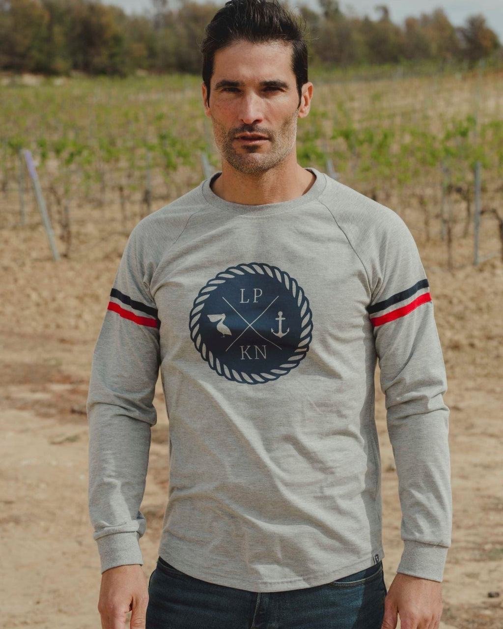 CAMISETA LARGA SAILOR GRIS