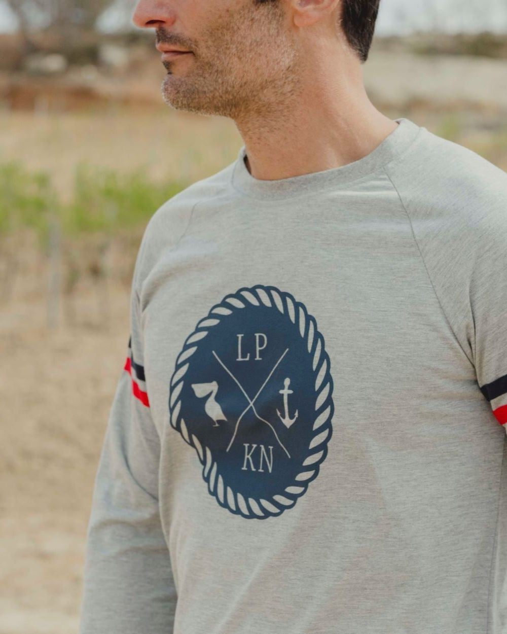 CAMISETA LARGA SAILOR GRIS