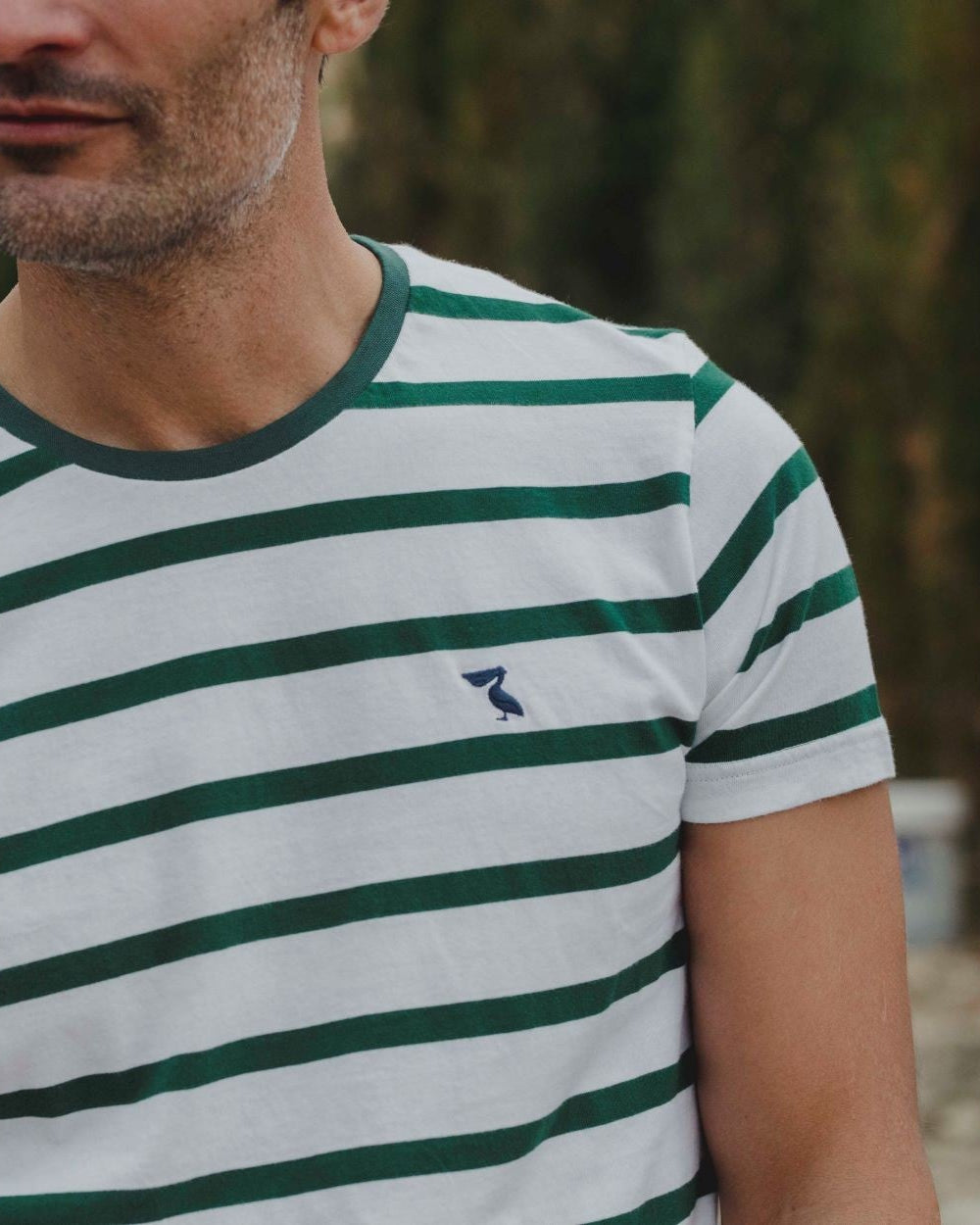 CAMISETA RAYAS VERDE