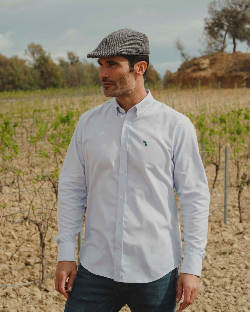 CAMISA OXFORD PELÍCANO VERDE INGLÉS