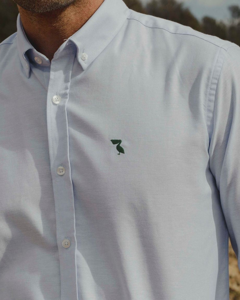 CAMISA OXFORD PELÍCANO VERDE INGLÉS