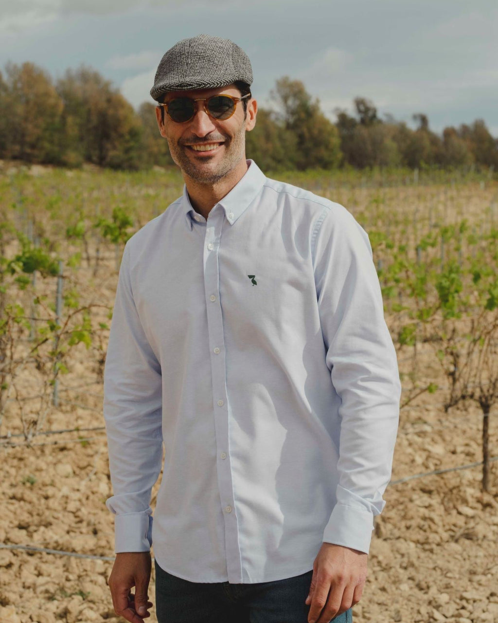 CAMISA OXFORD PELÍCANO VERDE INGLÉS
