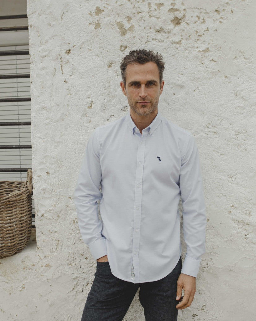 CAMISA OXFORD PELÍCANO AZUL OSCURO