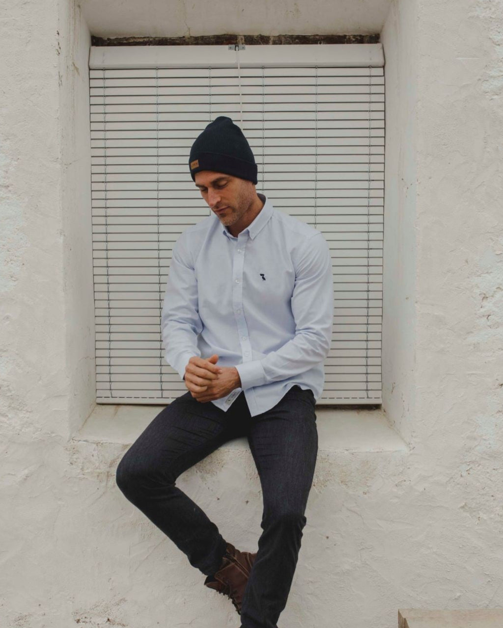 CAMISA OXFORD PELÍCANO AZUL OSCURO