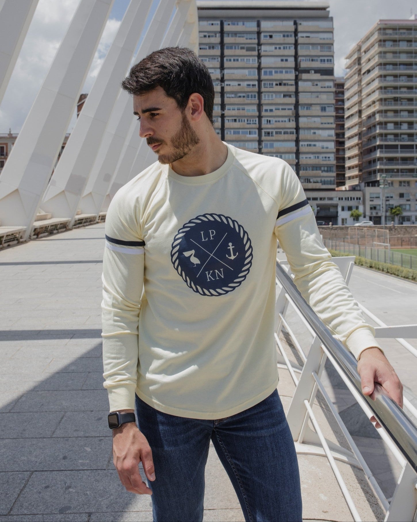 CAMISETA LARGA SAILOR AMARILLA