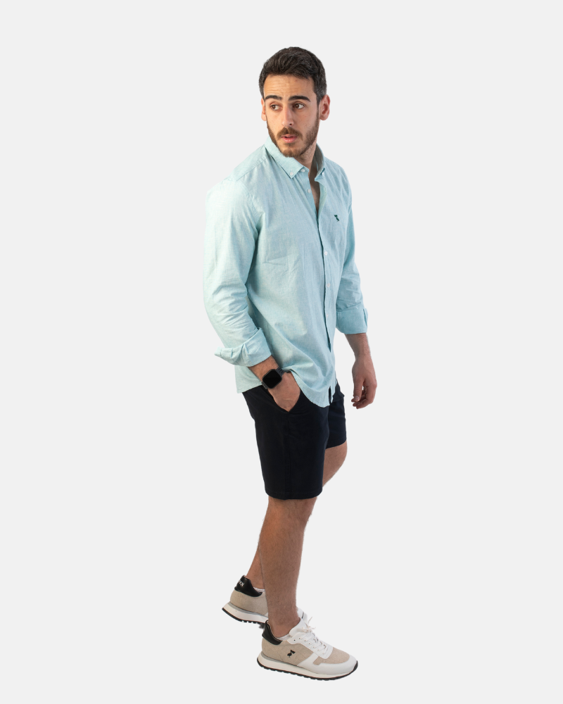 CAMISA DE LINO VERDE