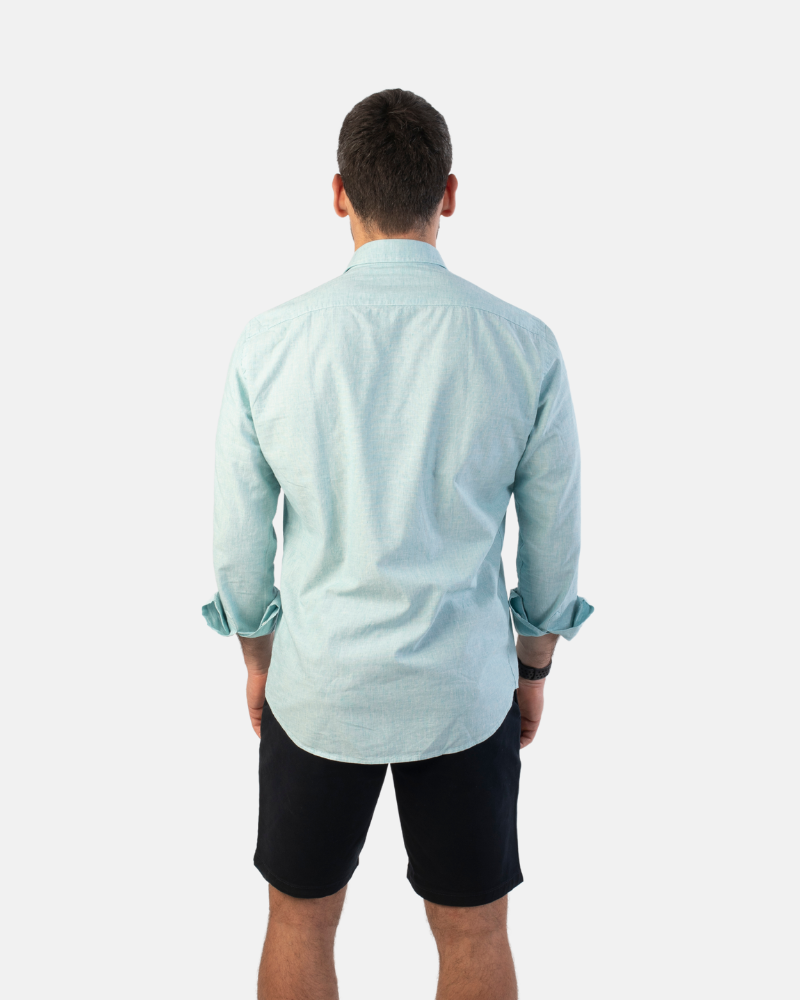 CAMISA DE LINO VERDE