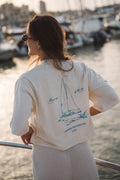 CAMISETA MEET ME BY THE SEA BLANCA MUJER
