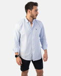 CAMISA DE LINO AZUL CLARO