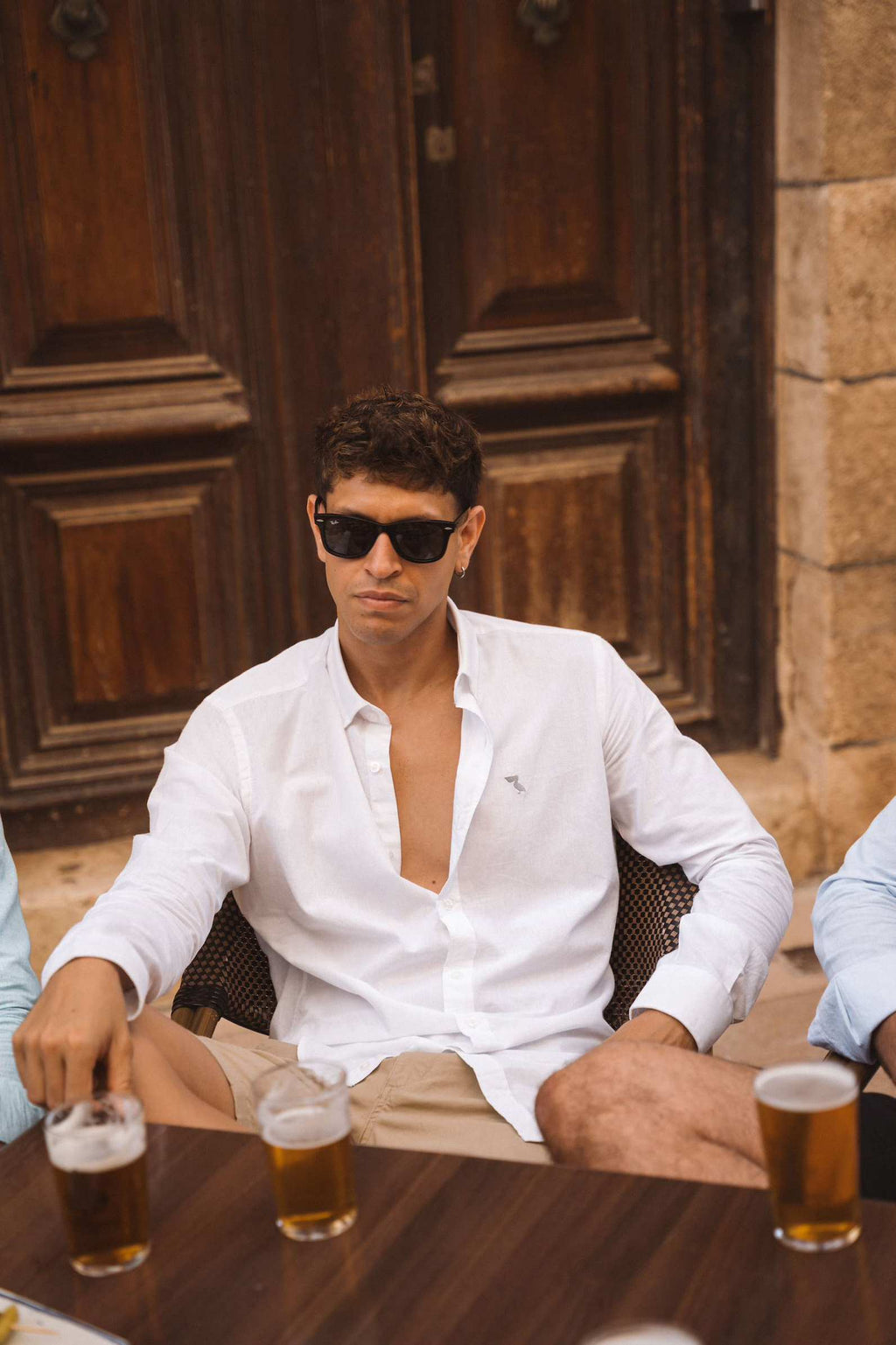 CAMISA DE LINO BLANCA